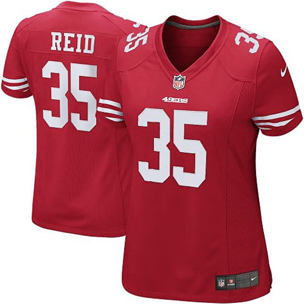 Women's San Francisco 49ers #35 Eric Reid Nike Scarlet Limited Jersey