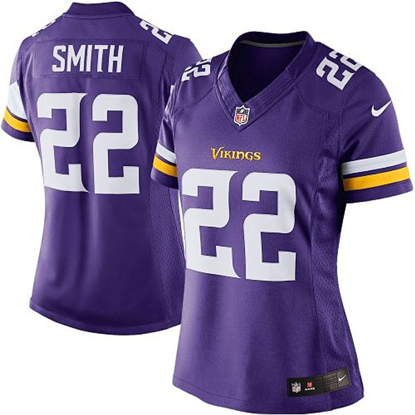 Women's Minnesota Vikings #22 Harrison Smith Nike Purple Limited Jersey