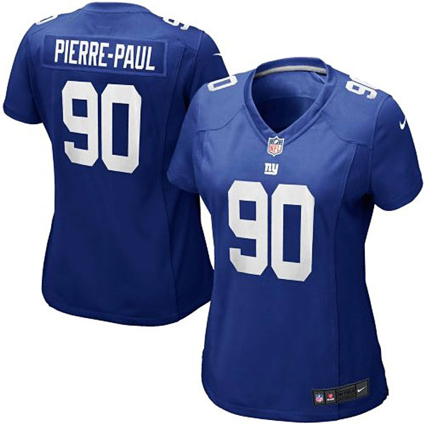 Women's New York Giants #90 Jason Pierre-Paul Nike Blue Limited Jersey