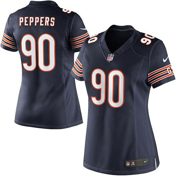 Women's Chicago Bears #90 Julius Peppers Nike Navy Blue Limited Jersey