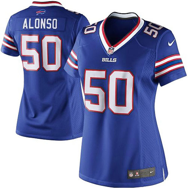 Women's Buffalo Bills #50 Kiko Alonso Nike Royal Blue Limited Jersey