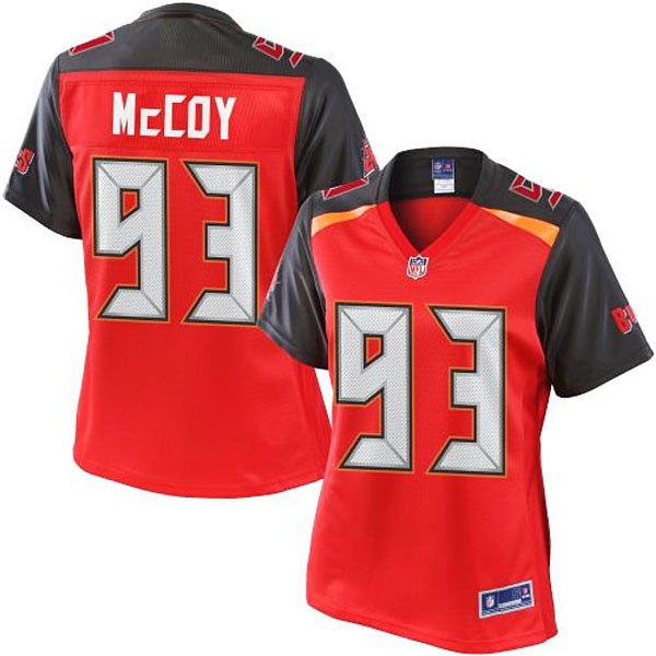 Womens Pro Line Gerald McCoy Red Tampa Bay Buccaneers #93 Jersey