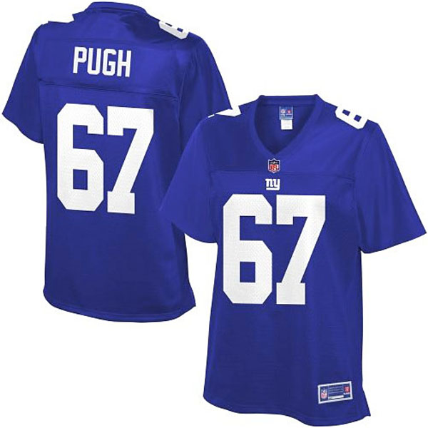 Women's Pro Line Justin Pugh New York Giants #67 Team Color Jersey