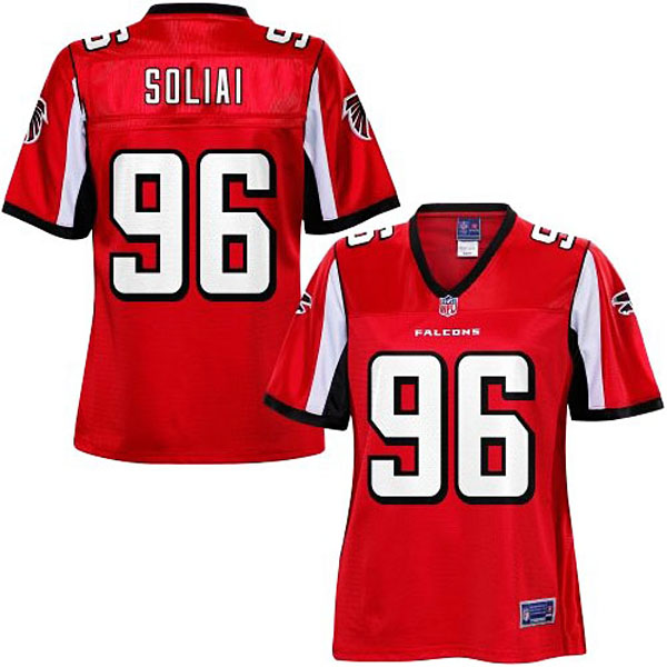 Women's Pro Line Paul Soliai Atlanta Falcons #96 Team Color Jersey