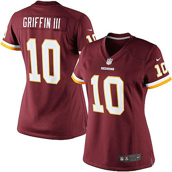 Women's Washington Redskins #10 Robert Griffin III Nike Burgundy Limited Jersey