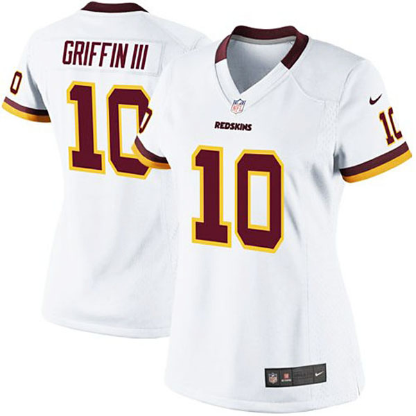 Women's Washington Redskins #10 Robert Griffin III Nike White Limited Jersey