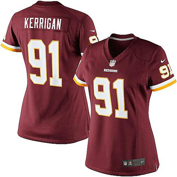 Women's Washington Redskins #91 Ryan Kerrigan Nike Burgundy Limited Jersey