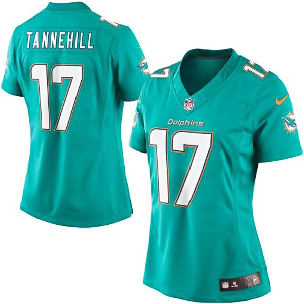 Women's Miami Dolphins #17 Ryan Tannehill Nike Blue Limited Jersey