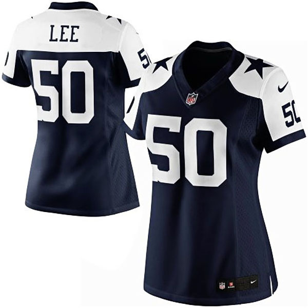 Women's Dallas Cowboys #50 Sean Lee Nike Navy Blue Limited Throwback Jersey