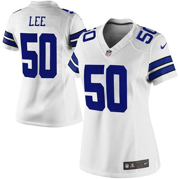 Women's Dallas Cowboys #50 Sean Lee Nike White Limited Jersey