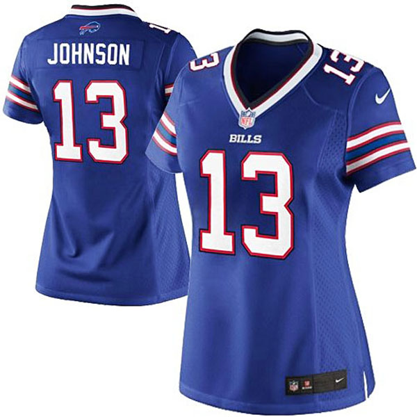 Women's Buffalo Bills #13 Stevie Johnson Nike Royal Blue Limited Jersey