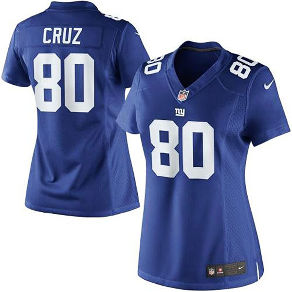 Women's New York Giants #80 Victor Cruz Nike Royal Blue Limited Jersey