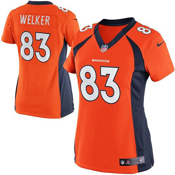 Women's Denver Broncos #83 Wes Welker Nike Orange Limited Jersey