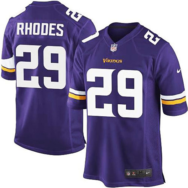 Mens Minnesota Vikings #29 Xavier Rhodes Nike Purple Game Jersey