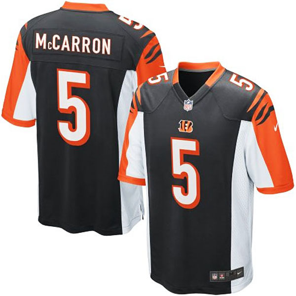 Nike Youth Cincinnati Bengals #5 AJ McCarron Team Color Game Jersey