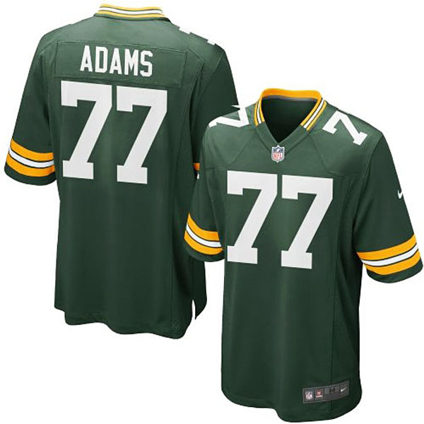 Nike Youth Green Bay Packers #77 Aaron Adams Team Color Game Jersey