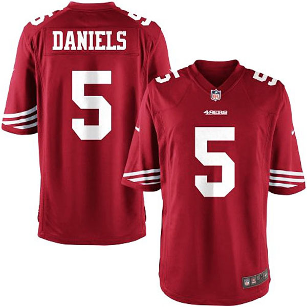 Nike Youth San Francisco 49ers #5 BJ Daniels Team Color Game Jersey-Scarlet