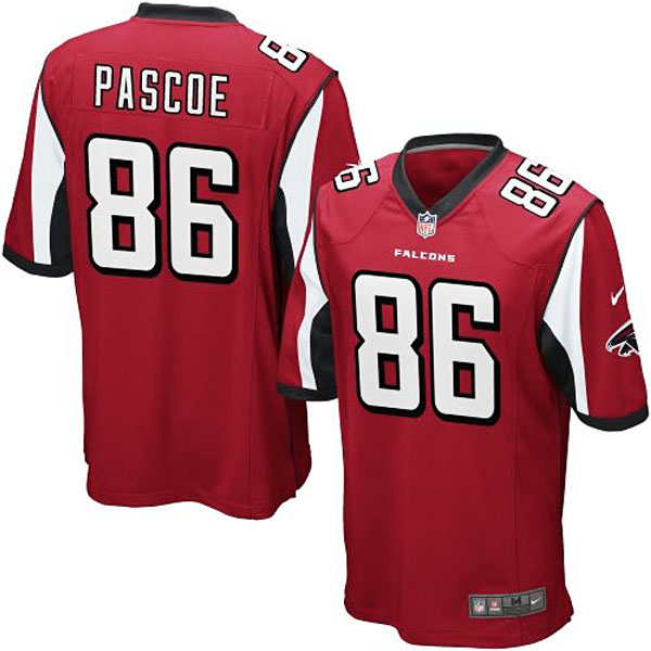 Nike Youth Atlanta Falcons #86 Bear Pascoe Team Color Game Jersey