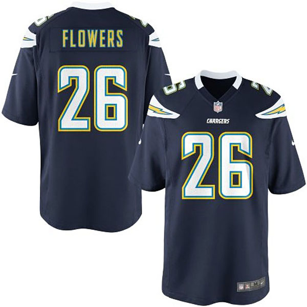 Nike Youth San Diego Chargers #26 Brandon Flowers Team Color Game Jersey