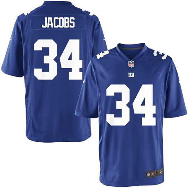 Nike Youth New York Giants #34 Brandon Jacobs Team Color Game Jersey