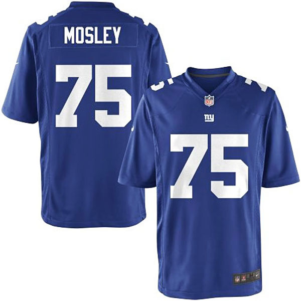 Nike Youth New York Giants #75 Brandon Mosley Team Color Game Jersey