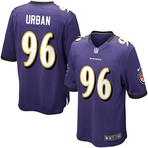 Nike Youth Baltimore Ravens #96 Brent Urban Team Color Game Jersey