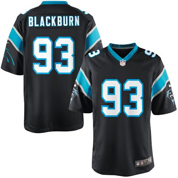 Nike Youth Carolina Panthers #93 Chase Blackburn Team Color Game Jersey