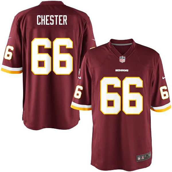 Nike Youth Washington Redskins #66 Chris Chester Team Color Game Jersey