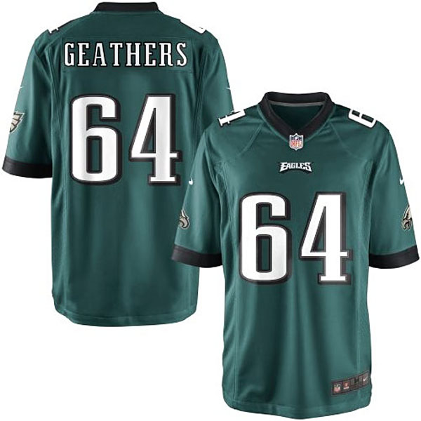 Nike Youth Philadelphia Eagles #64 Clifton Geathers Team Color Game Jersey