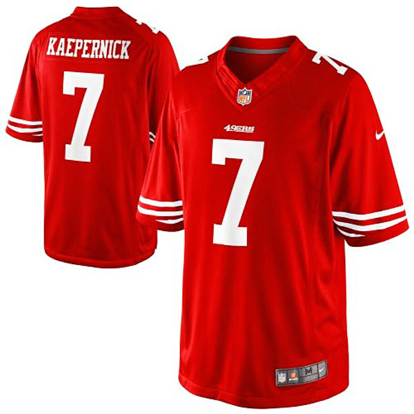 Youth San Francisco 49ers #7 Colin Kaepernick Nike Scarlet Limited Jersey