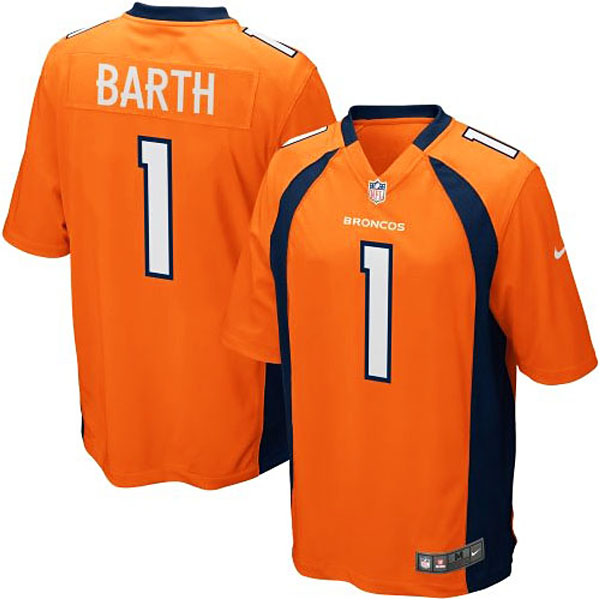 Nike Youth Denver Broncos #1 Connor Barth Team Color Game Jersey