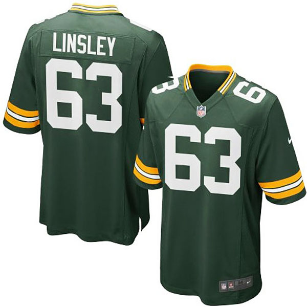 Nike Youth Green Bay Packers #63 Corey Linsley Team Color Game Jersey