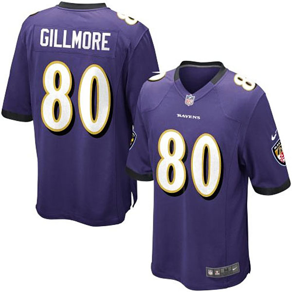 Nike Youth Baltimore Ravens #80 Crockett Gillmore Team Color Game Jersey