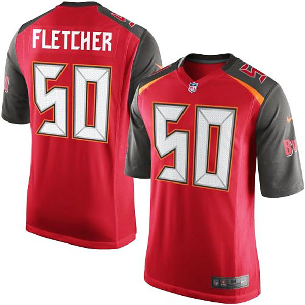 Youth Nike Dane Fletcher Red Tampa Bay Game Jersey