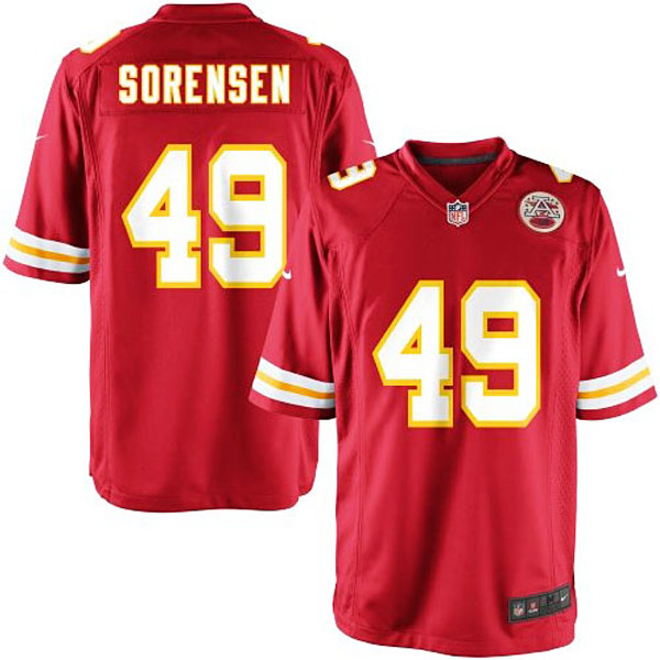 Nike Youth Kansas City Chiefs #49 Daniel Sorensen Team Color Game Jersey