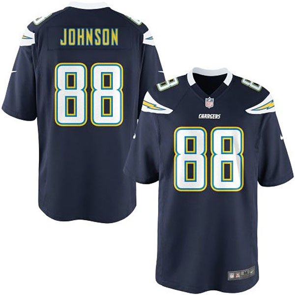 Nike Youth San Diego Chargers #88 David Johnson Team Color Game Jersey