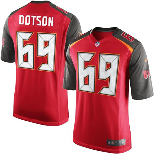 Youth Nike Demar Dotson Red Tampa Bay Game Jersey