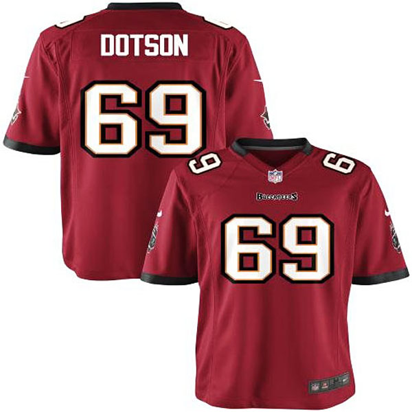 Nike Youth Tampa Bay Buccaneers #69 Demar Dotson Team Color Game Jersey