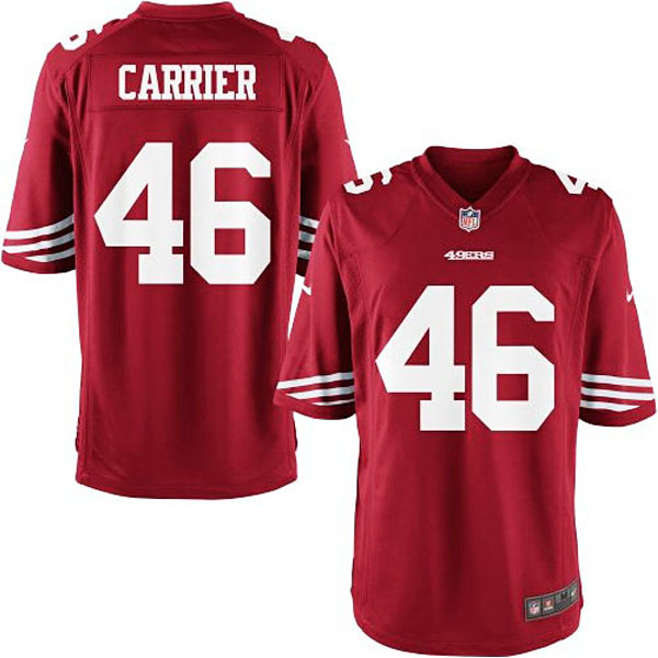 Nike Youth San Francisco 49ers #46 Derek Carrier Team Color Game Jersey