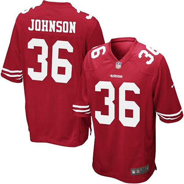 Nike Youth San Francisco 49ers #36 Dontae Johnson Team Color Game Jersey