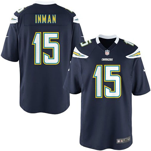 Nike Youth San Diego Chargers #15 Dontrelle Inman Team Color Game Jersey