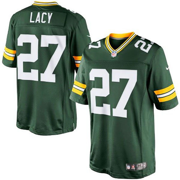 Youth Green Bay Packers #27 Eddie Lacy Nike Green Limited Jersey