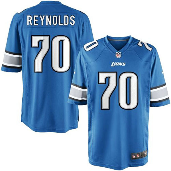 Nike Youth Detroit Lions #70 Garrett Reynolds Team Color Game Jersey