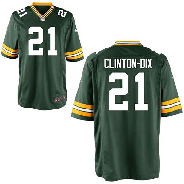 Youth Green Bay Packers #21 Ha Ha Clinton-Dix Nike Green Team Color Game Jersey