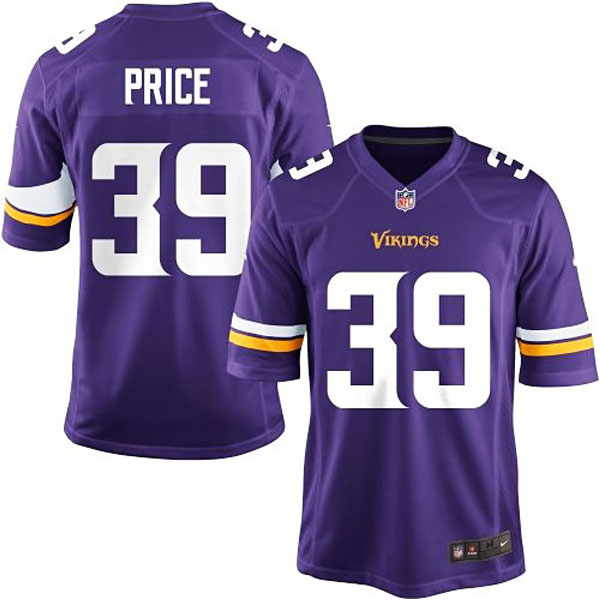 Nike Youth Minnesota Vikings #39 Jabari Price Team Color Game Jersey