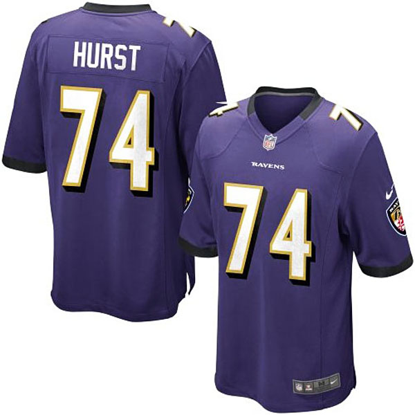 Nike Youth Baltimore Ravens #74 James Hurst Team Color Game Jersey