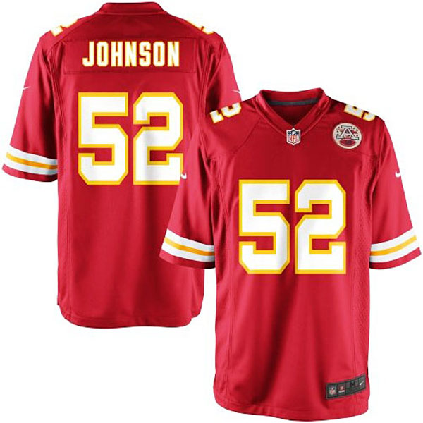 Nike Youth Kansas City Chiefs #52 James-Michael Johnson Team Color Game Jersey