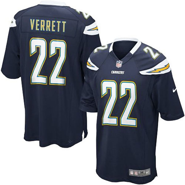 Nike Youth San Diego Chargers #22 Jason Verrett Team Color Game Jersey