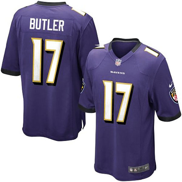 Nike Youth Baltimore Ravens #17 Jeremy Butler Team Color Game Jersey