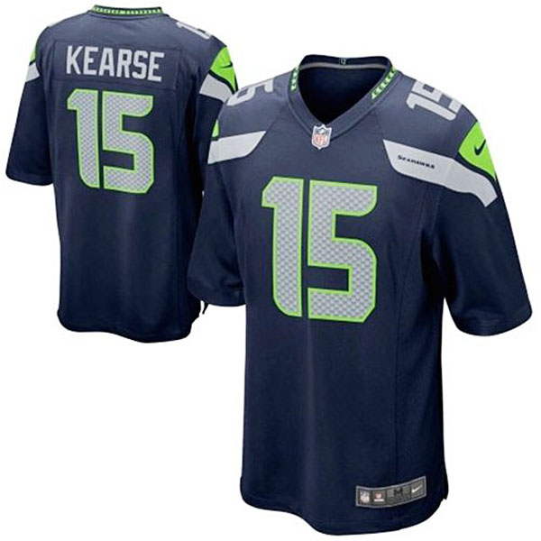 Youth Seattle Seahawks #15 Jermaine Kearse Nike College Navy Team Color Game Jersey